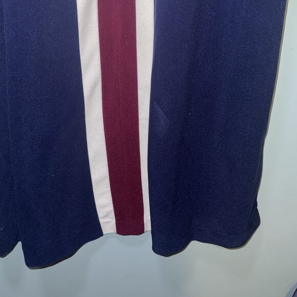 Vanity Fair M Nightgown Robe Colorblock Full Length Velvet Velour Zip Up 1/2 - Picture 6 of 9